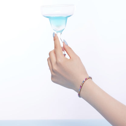 [Lora-Jewelry] Bracelet de fête orné et scintillant à plusieurs coupes
