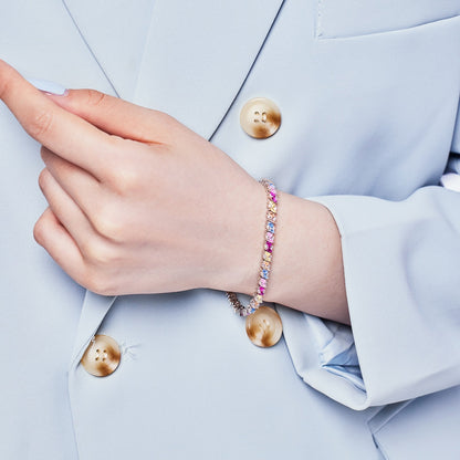 [Lora-Jewelry] Bracelet de fête orné et scintillant à plusieurs coupes