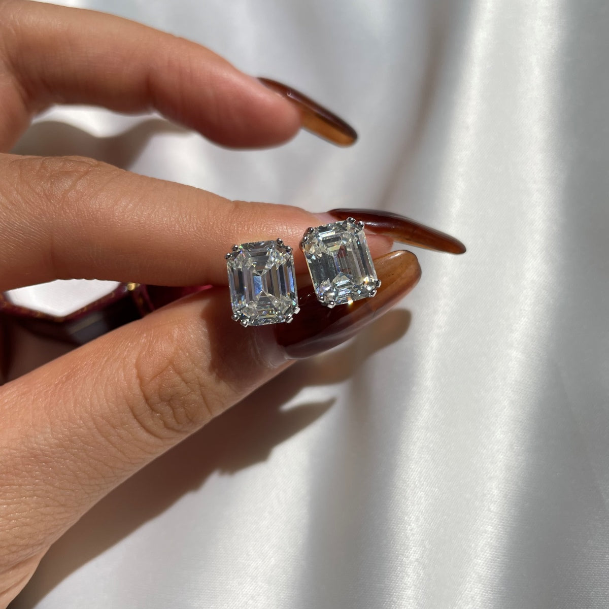 [Lora-Jewelry] Boucles d'oreilles carrées éblouissantes