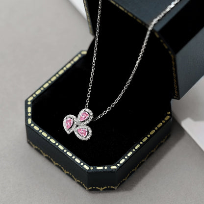 [Lora-Jewelry] Collier élégant en forme de fleur et taille poire