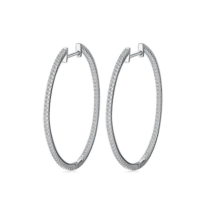 [Lora-Jewelry] Boucles d'oreilles créoles larges et populaires