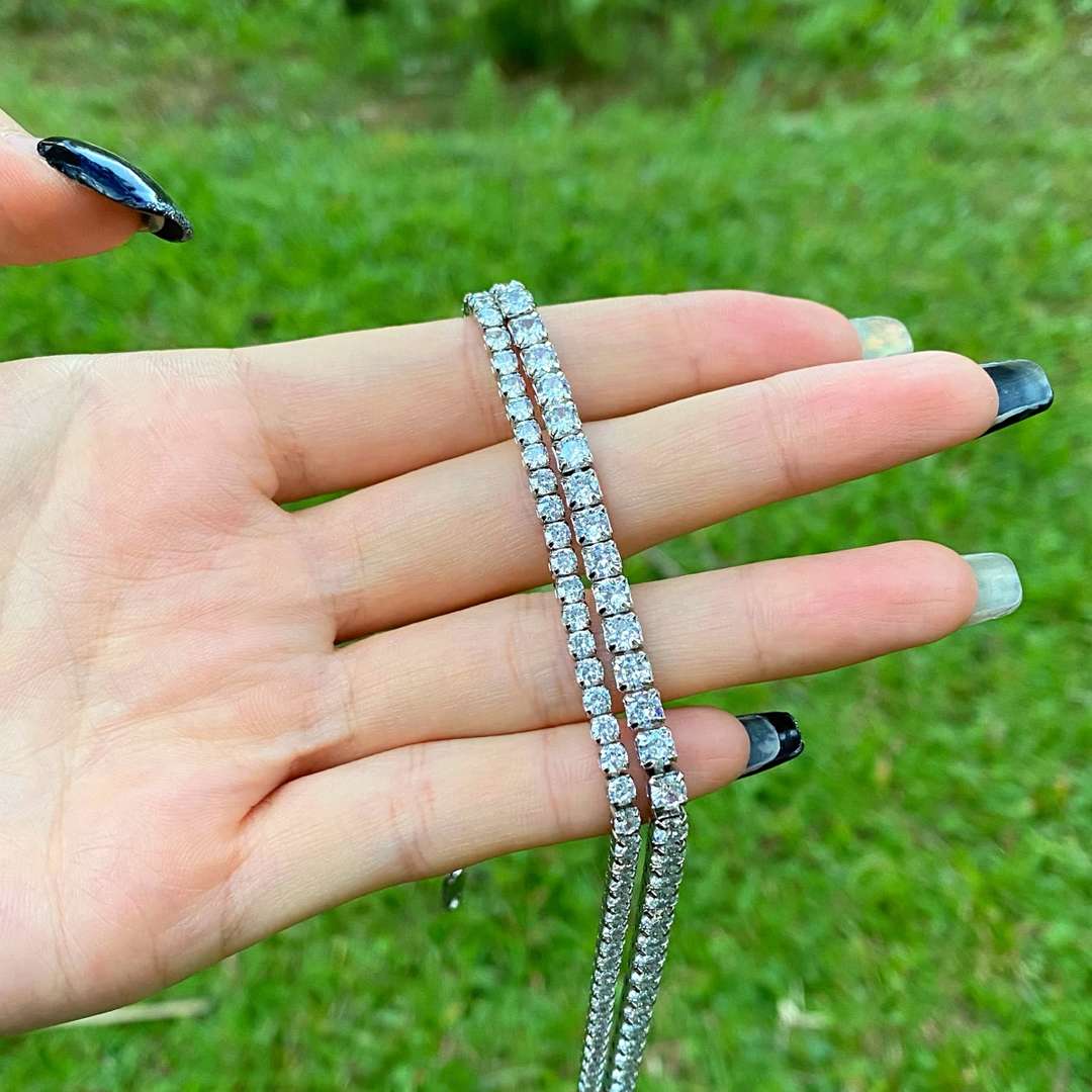 [Lora-Jewelry]エレガントなテニスチェーンネックレス