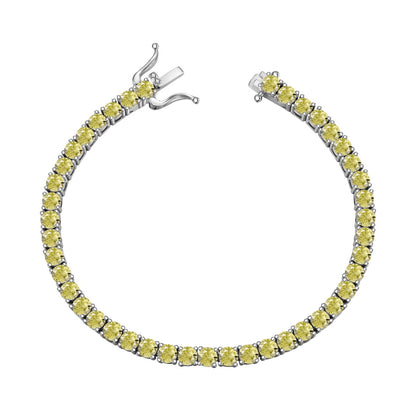 [Lora-Jewelry] Bracelet tennis rond orné et éblouissant