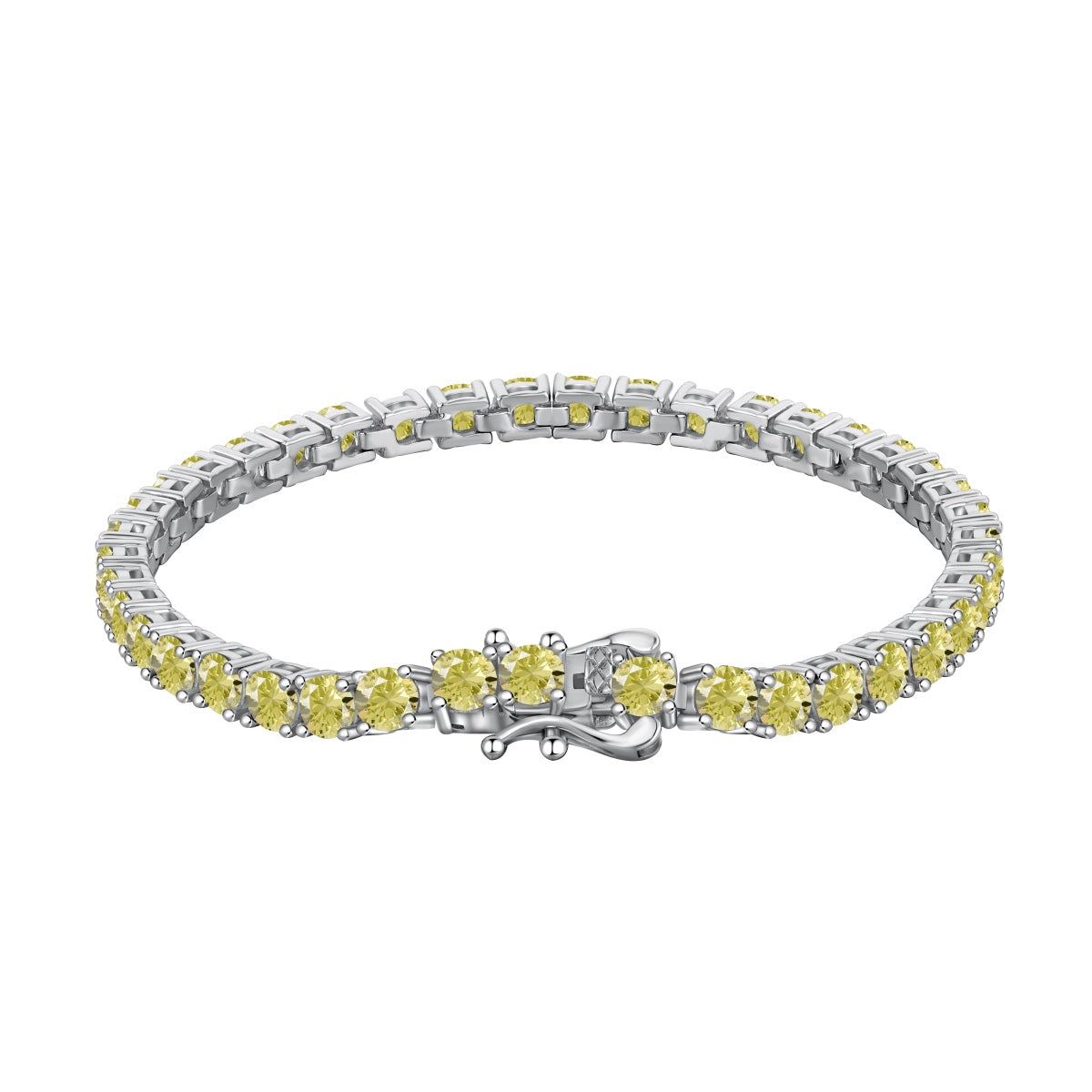 [Lora-Jewelry] Bracelet tennis rond orné et éblouissant