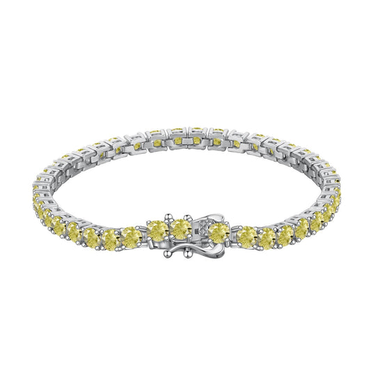 [Lora-Jewelry] Bracelet tennis rond orné et éblouissant