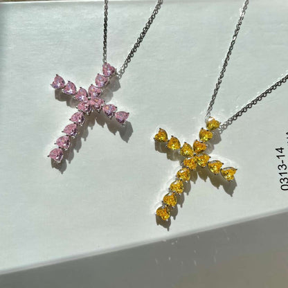[Lora-Jewelry] Collier en forme de croix rayonnante