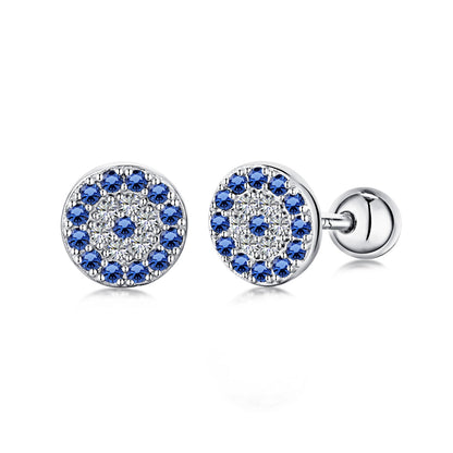 [Lora-Jewelry] Boucles d'oreilles clous d'oreilles en os œil du diable
