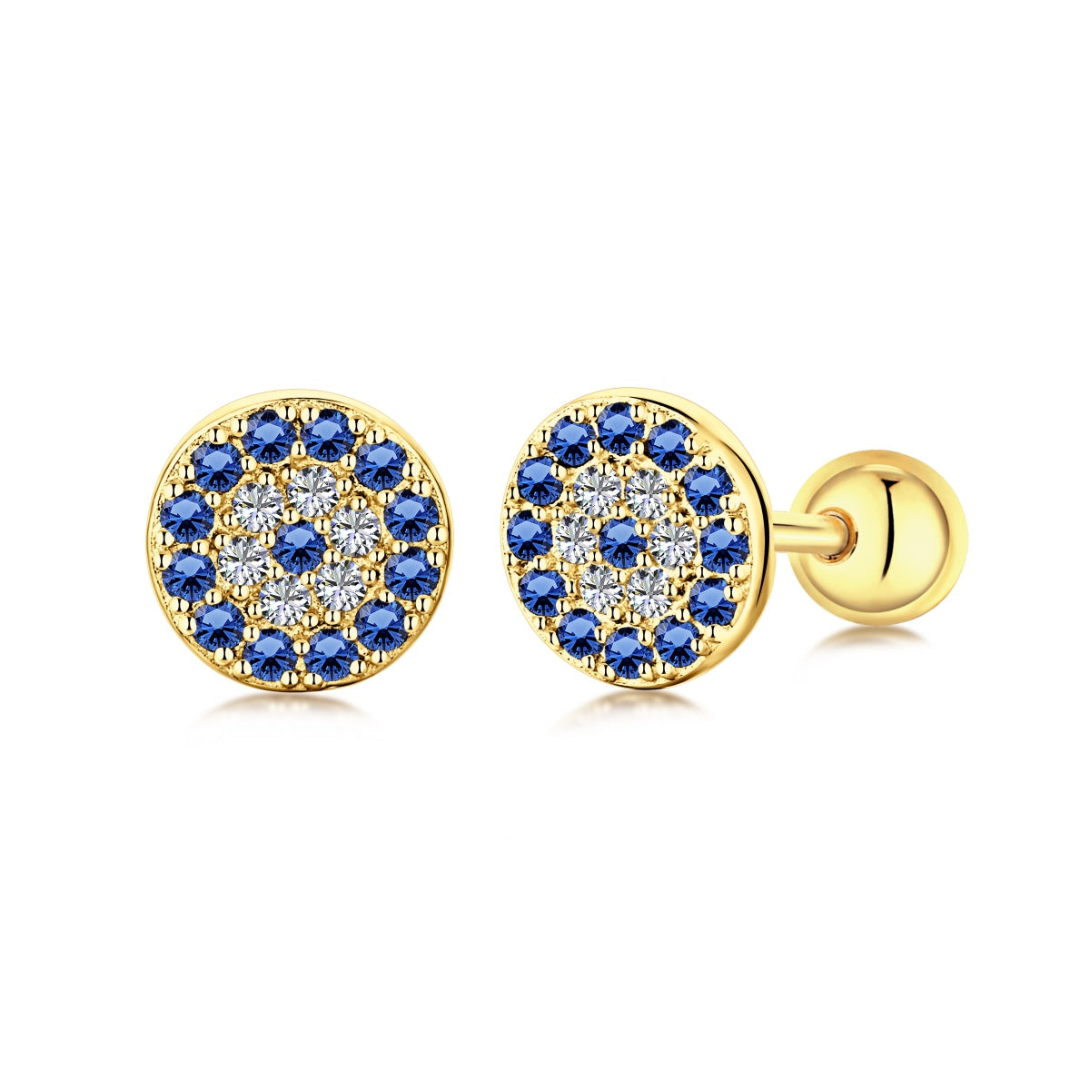 [Lora-Jewelry] Boucles d'oreilles clous d'oreilles en os œil du diable