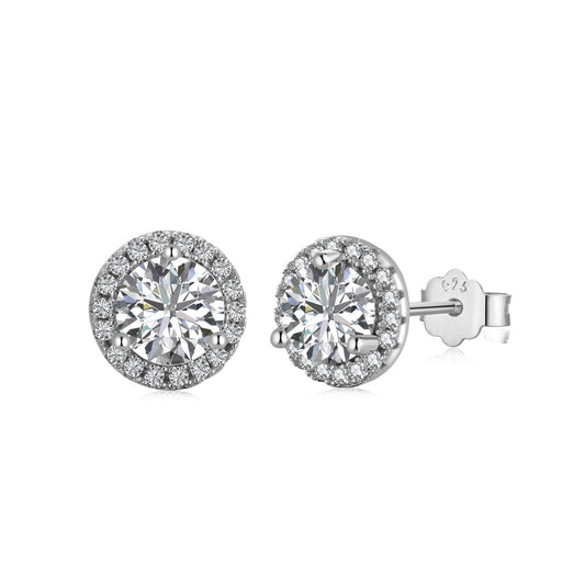 [Lora-Jewelry] Boucles d'oreilles classiques princesse rondes