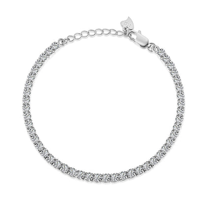 [Lora-Jewelry] Bracelet quotidien scintillant à taille ronde