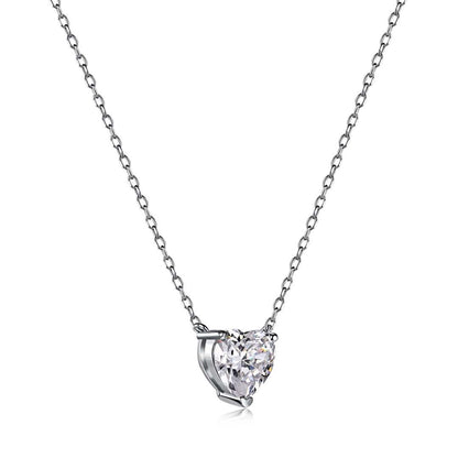 [Lora-Jewelry] Collier avec pendentif en pierre principale en forme de cœur