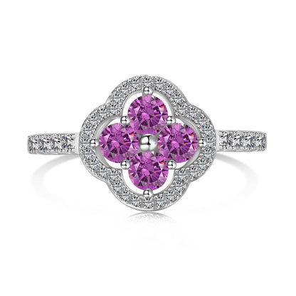 [Lora-Jewelry] Bague à motif de trèfle à quatre feuilles