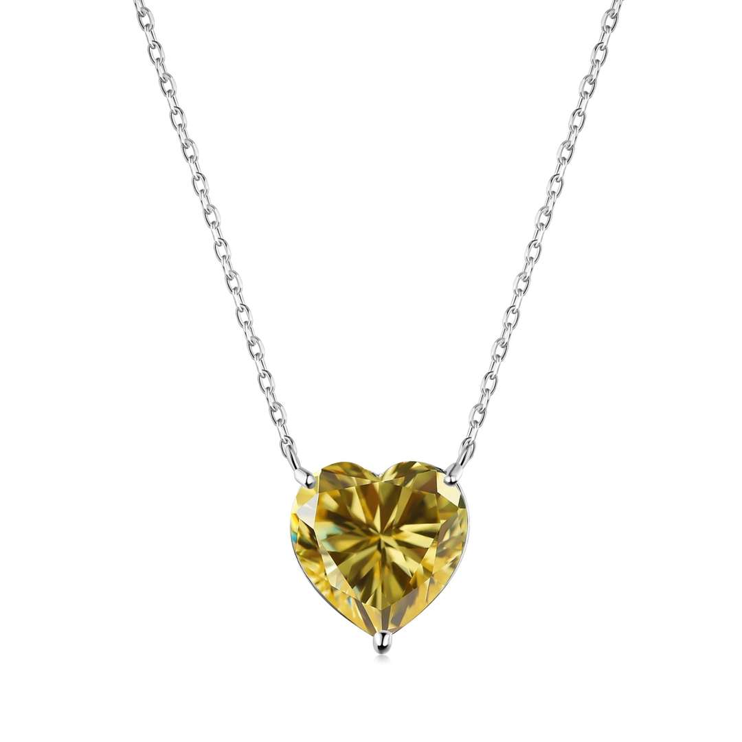 [Lora-Jewelry] Collier en forme de cœur rayonnant de 6,0 carats
