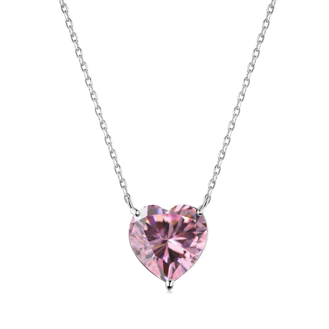 [Lora-Jewelry] Collier en forme de cœur rayonnant de 6,0 carats