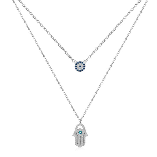 [Lora-Jewelry] Collier Lora-Jewelryn Eye Hamsa Palm