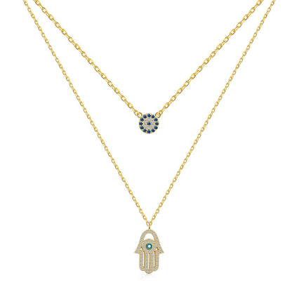 [Lora-Jewelry] Collier Lora-Jewelryn Eye Hamsa Palm
