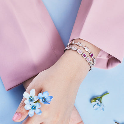 [Lora-Jewelry] Bracelet quotidien exquis en émeraude taillée