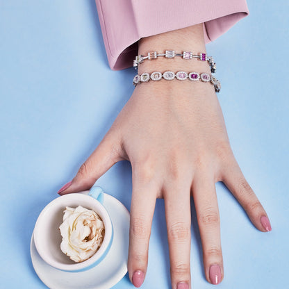 [Lora-Jewelry] Bracelet quotidien exquis en émeraude taillée