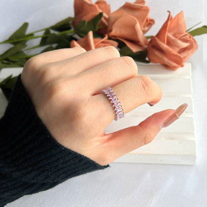[Lora-Jewelry] Superbe bague tennis taille marquise