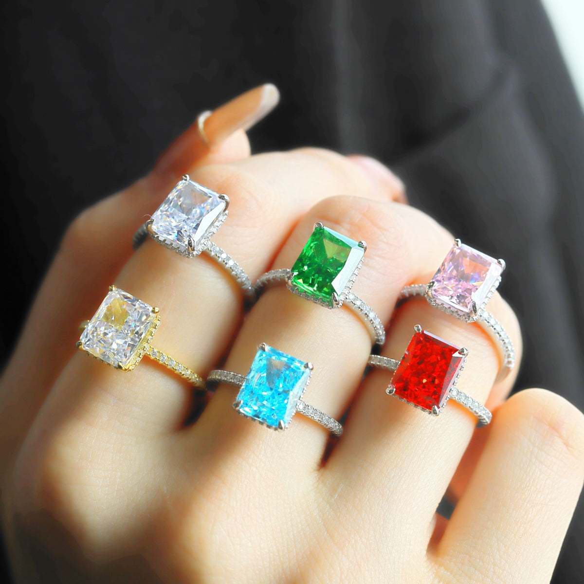 [Lora-Jewelry] Bague de fiançailles luxueuse de 4,0 carats