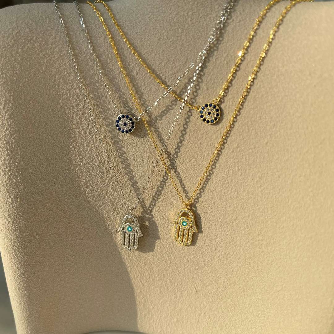 [Lora-Jewelry] Collier Lora-Jewelryn Eye Hamsa Palm