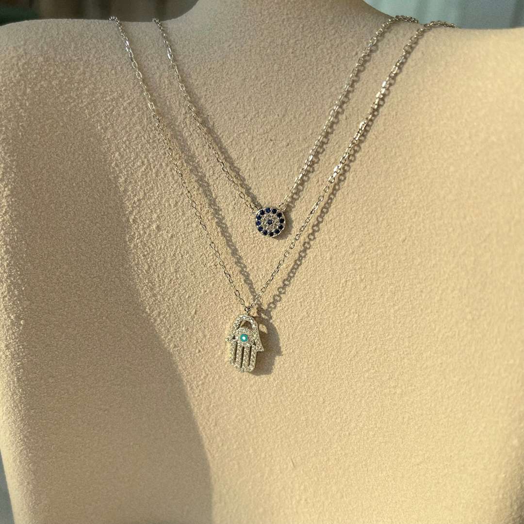 [Lora-Jewelry] Collier Lora-Jewelryn Eye Hamsa Palm