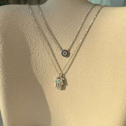 [Lora-Jewelry] Collier Lora-Jewelryn Eye Hamsa Palm