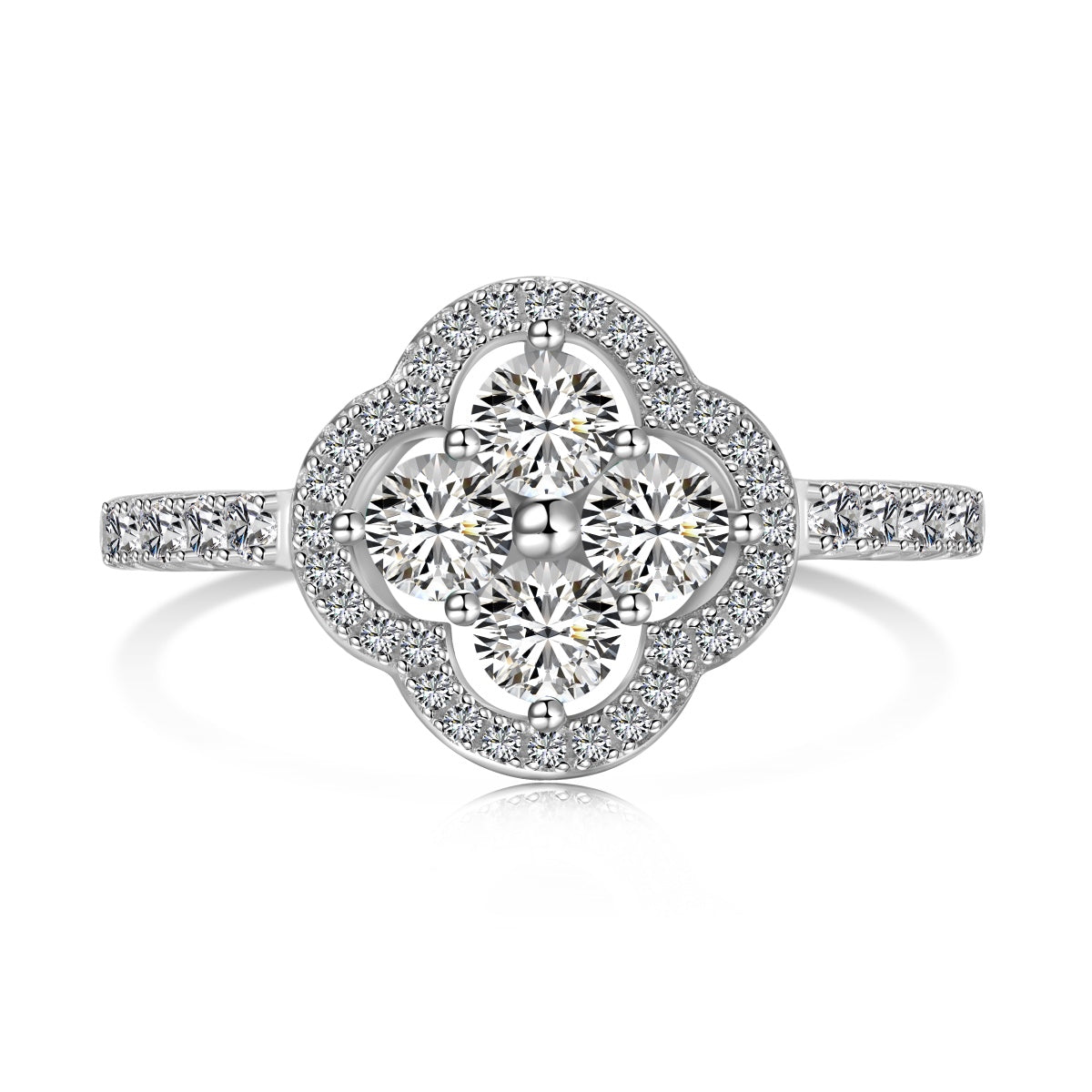 [Lora-Jewelry] Bague à motif de trèfle à quatre feuilles