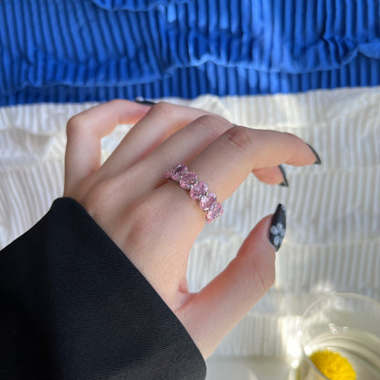 [Lora-Jewelry] Bague tennis allongée et délicate
