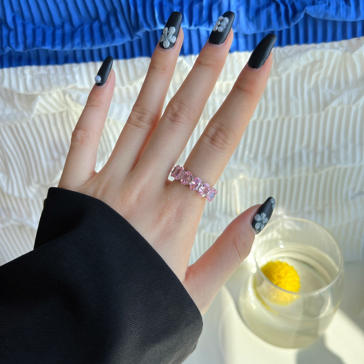[Lora-Jewelry] Bague tennis allongée et délicate