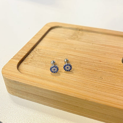 [Lora-Jewelry] Boucles d'oreilles clous d'oreilles en os œil du diable
