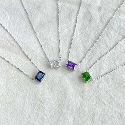 [Lora-Jewelry] Collier luxueux de forme carrée et coloré