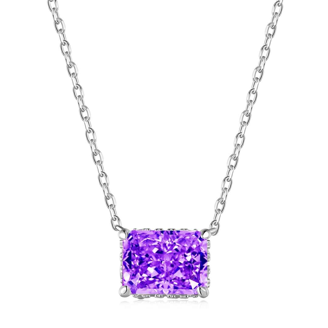 [Lora-Jewelry] Collier luxueux de forme carrée et coloré