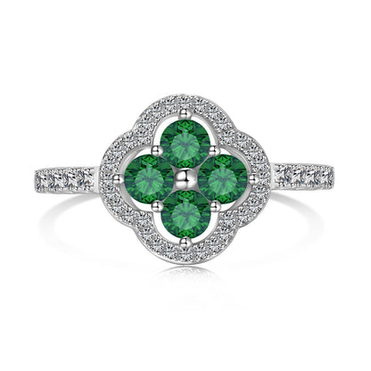 [Lora-Jewelry] Bague à motif de trèfle à quatre feuilles