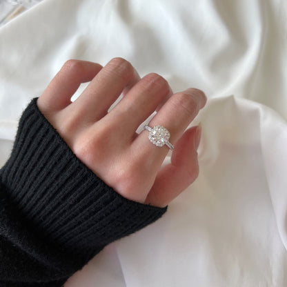 [Lora-Jewelry] Alliance de mariage éblouissante et resplendissante à taille ronde