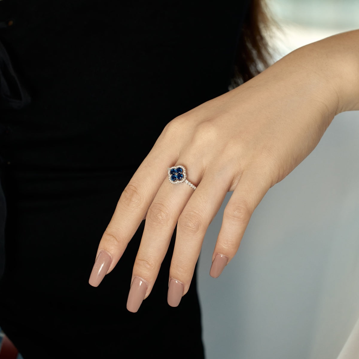 [Lora-Jewelry] Bague à motif de trèfle à quatre feuilles