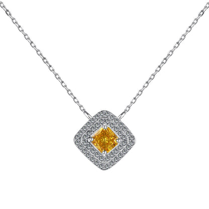 [Lora-Jewelry] Collier scintillant en taille Asscher