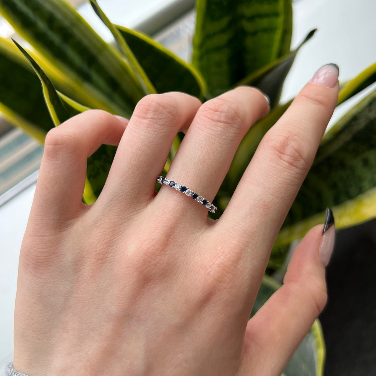 [Lora-Jewelry] Superbe bague tennis ronde colorée