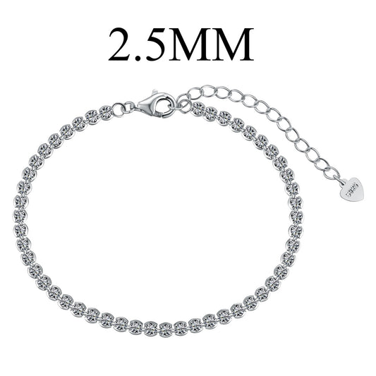 [Lora-Jewelry] Bracelet quotidien éblouissant à taille ronde scintillante