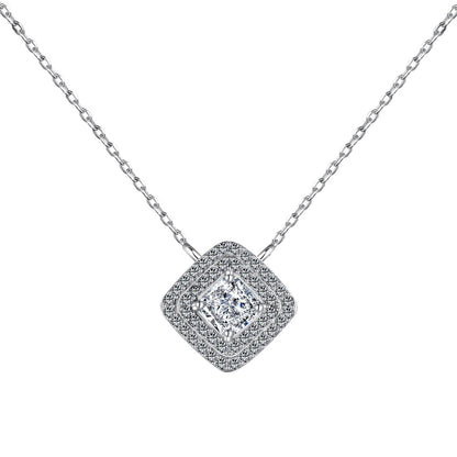 [Lora-Jewelry] Collier scintillant en taille Asscher