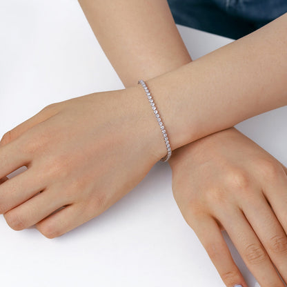 [Lora-Jewelry] Bracelet quotidien éblouissant à taille ronde scintillante