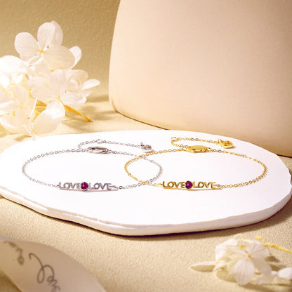 [Lora-Jewelry] Bracelet romantique en forme de cœur pour amoureux
