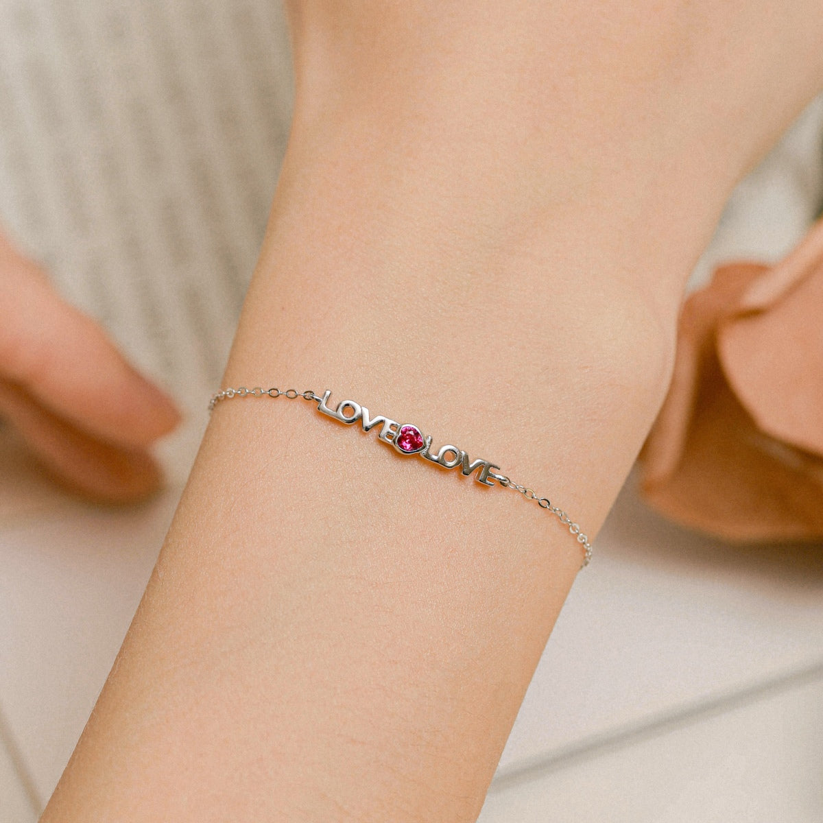 [Lora-Jewelry] Bracelet romantique en forme de cœur pour amoureux