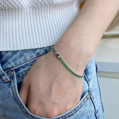 [Lora-Jewelry] Bracelet quotidien éblouissant à coupe ronde colorée