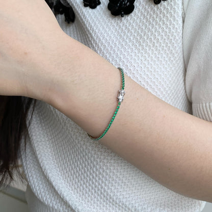 [Lora-Jewelry] Bracelet quotidien éblouissant à coupe ronde colorée