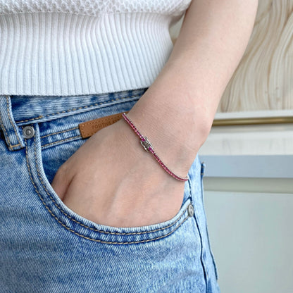 [Lora-Jewelry] Bracelet quotidien éblouissant à coupe ronde colorée