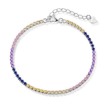 [Lora-Jewelry] Bracelet tennis taille princesse brillant et radieux