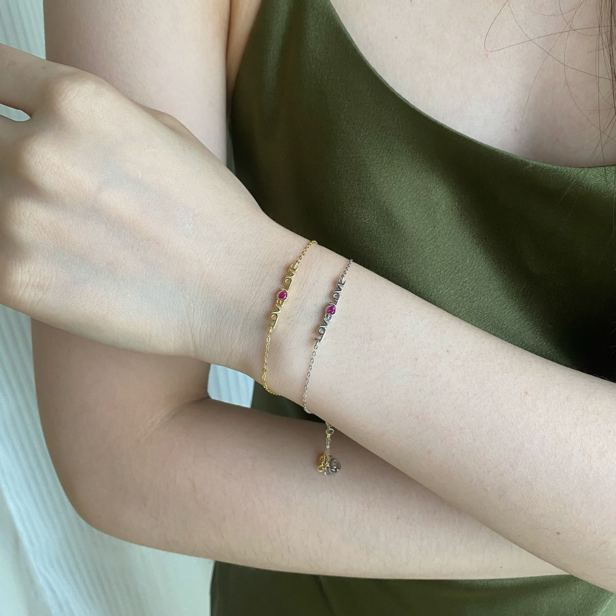 [Lora-Jewelry] Bracelet romantique en forme de cœur pour amoureux