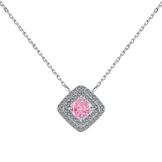 [Lora-Jewelry] Collier scintillant en taille Asscher