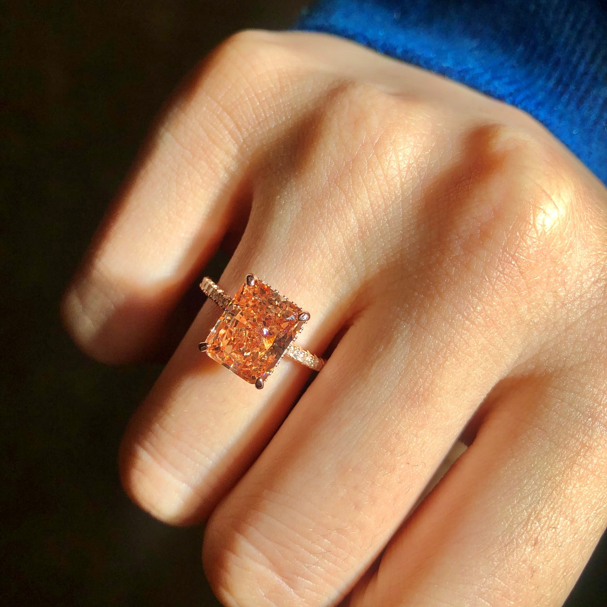 [Lora-Jewelry] Bague de fiançailles luxueuse de 4,0 carats
